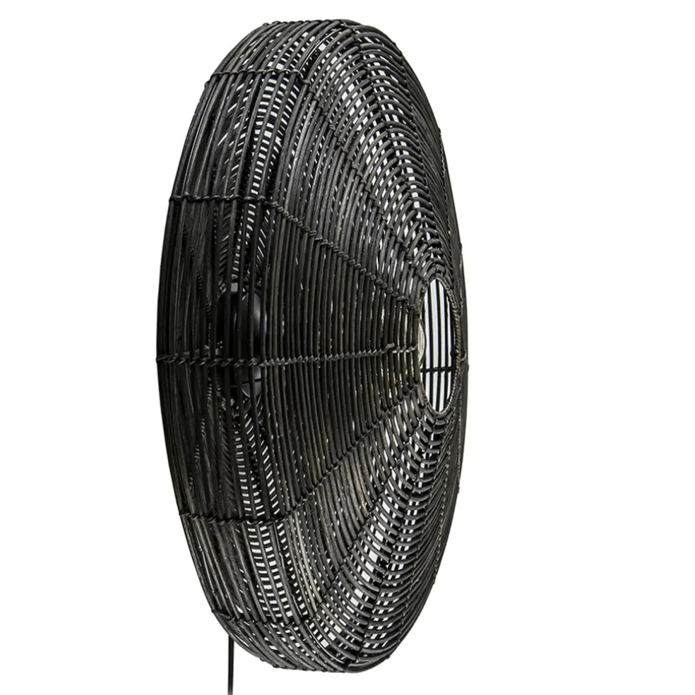Cheap Straluma Grote wandlamp Mataka donker bruin rotan inclusief snoer