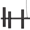 Cheap Straluma Hanglamp 8 tubes op balk zwart 140cm