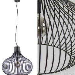 Sale Straluma Hanglamp Aglio draad zwart 60cm