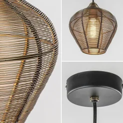 Clearance Straluma Hanglamp Alvaro 20cm antiek brons