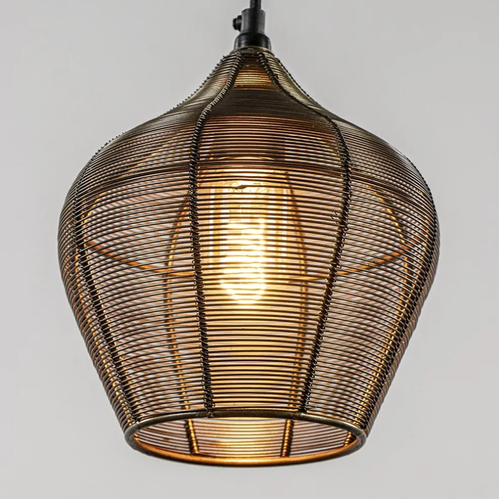 Fashion Straluma Hanglamp Alvaro 5-lichts antiek brons