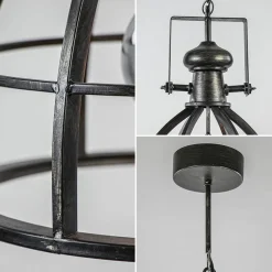 Fashion Straluma Hanglamp Amy zwartstaal industrieel