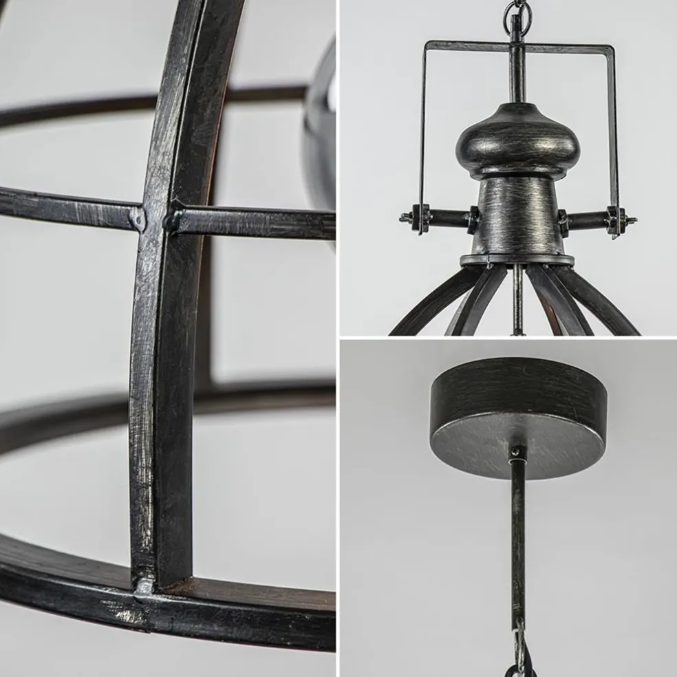 Fashion Straluma Hanglamp Amy zwartstaal industrieel