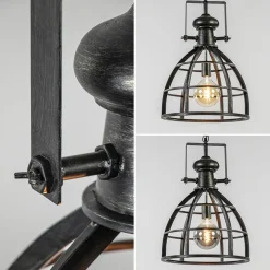 Fashion Straluma Hanglamp Amy zwartstaal industrieel