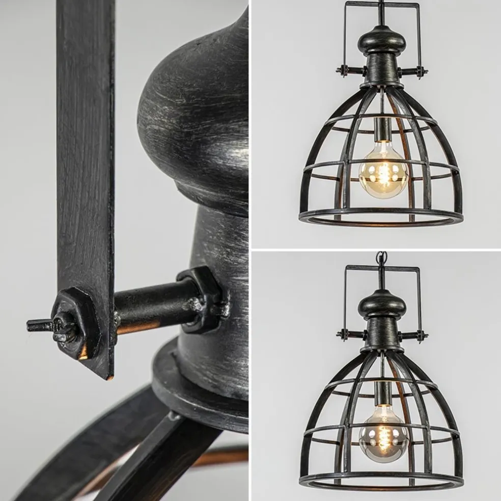 Fashion Straluma Hanglamp Amy zwartstaal industrieel