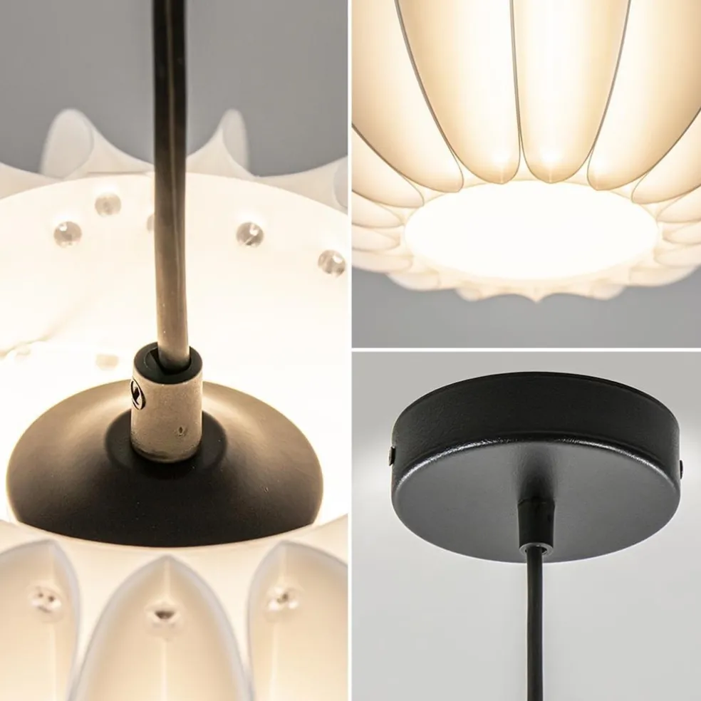 New Straluma Hanglamp Arena 1L 30cm zwart/kap wit