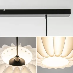 Best Sale Straluma Hanglamp Arena 3L op balk zwart/kap wit