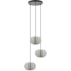 Sale Straluma Hanglamp Arena 3L rond zwart/kap wit