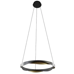 New Straluma Hanglamp Ascoli 65 rond zwart/matgoud