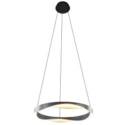 New Straluma Hanglamp Ascoli 65 rond zwart/matgoud