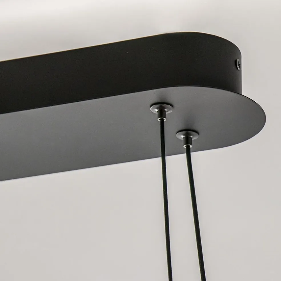 Shop Straluma Hanglamp Ascoli ovaal zwart/matgoud
