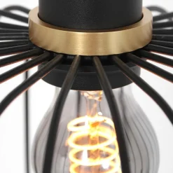 Fashion Straluma Hanglamp Aureole cilinder breed zwart