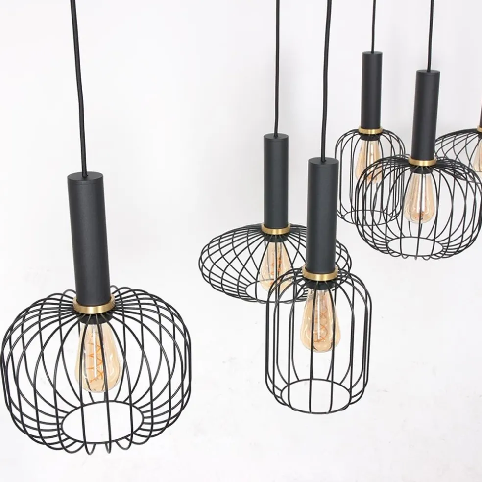 Online Straluma Hanglamp Aureole 6L mix zwart