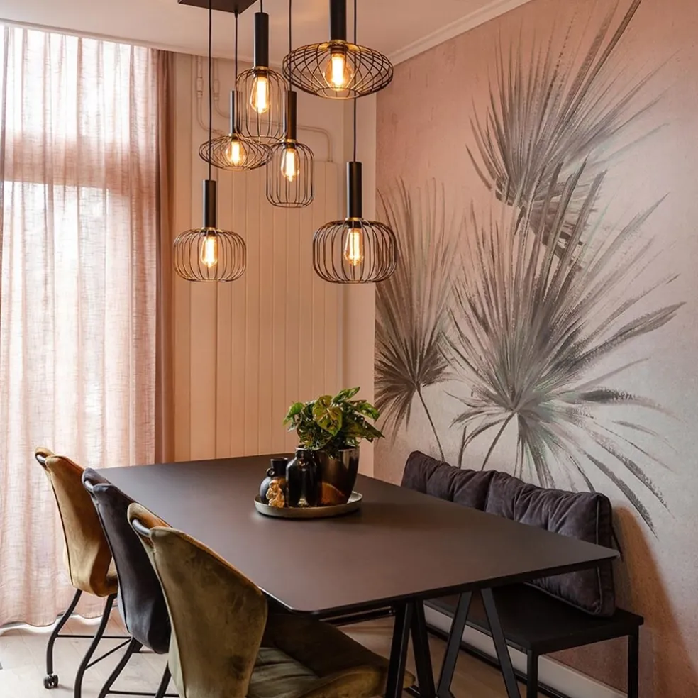 Online Straluma Hanglamp Aureole 6L mix zwart