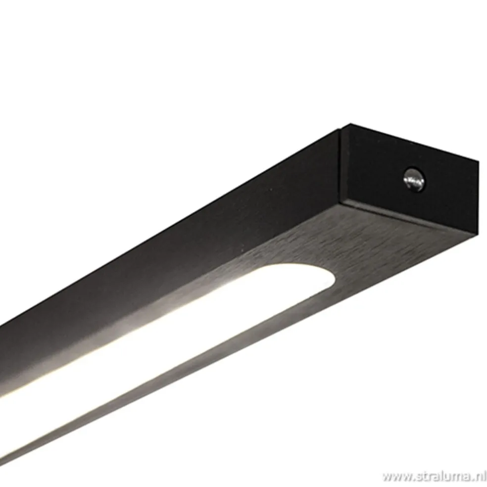 Fashion Straluma Hanglamp balk zwart 160cm direct led