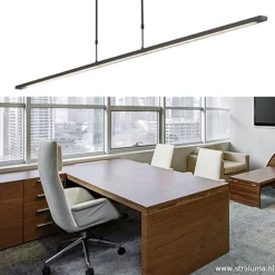 Fashion Straluma Hanglamp balk zwart 160cm direct led