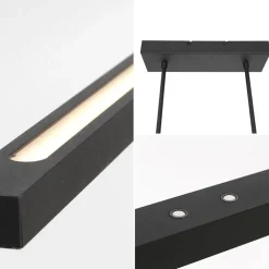 Discount Straluma Hanglamp Bande zwart 155cm 2xdim cct