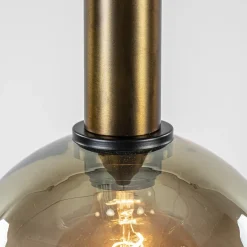 Best Straluma Hanglamp Bella 8L zwart/brons/smoke mix