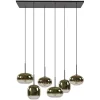 Fashion Straluma Hanglamp Bellini 6L zwart/gradient gold