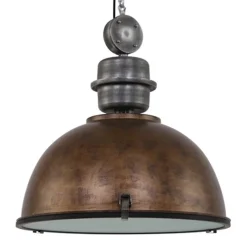 Discount Straluma Hanglamp Bikkel 52cm brons/staal