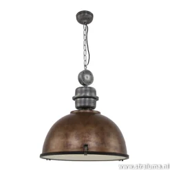 Discount Straluma Hanglamp Bikkel 52cm brons/staal