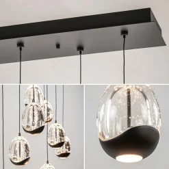 Best Sale Straluma Hanglamp Black Egg 8L zwart/helder