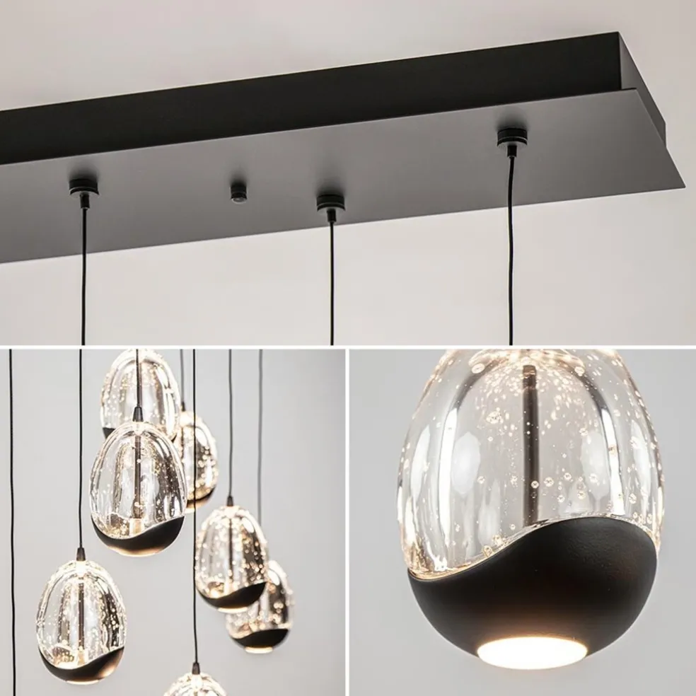 Best Sale Straluma Hanglamp Black Egg 8L zwart/helder