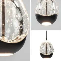 Cheap Straluma Hanglamp Black Egg 1L zwart/helder glas