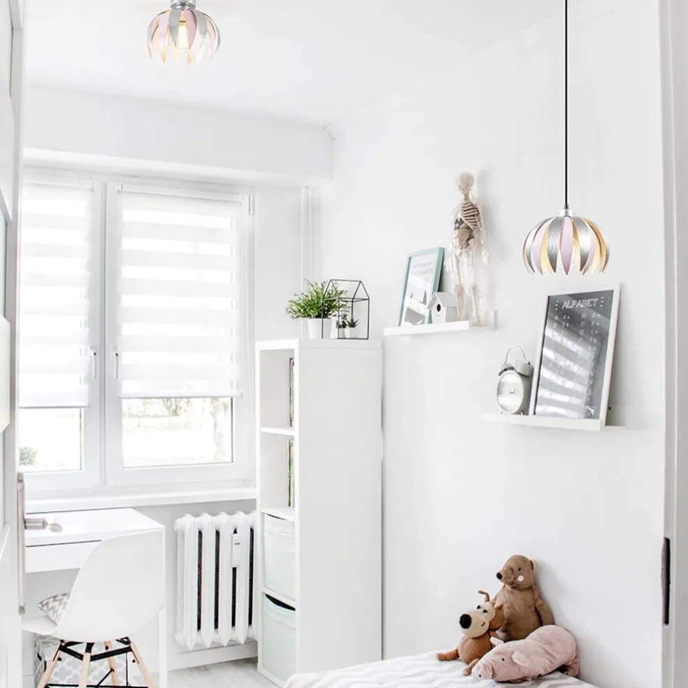 Cheap Straluma Hanglamp bloem kinderkamer grijs/roze