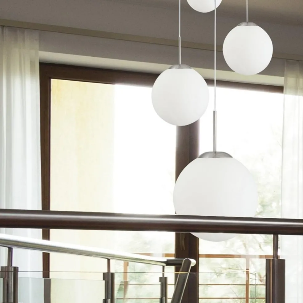 Outlet Straluma Hanglamp bol Bollique 5x glas wit