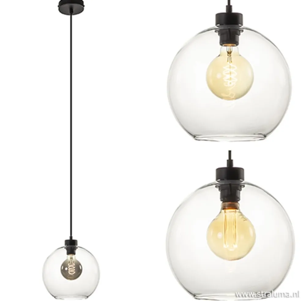 Flash Sale Straluma Hanglamp bol helder glas 25cm
