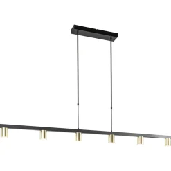 Online Straluma Hanglamp Bounce 6L 160cm zwart/goud