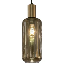 Sale Straluma Hanglamp Bounty 5L rond zwart/matgoud