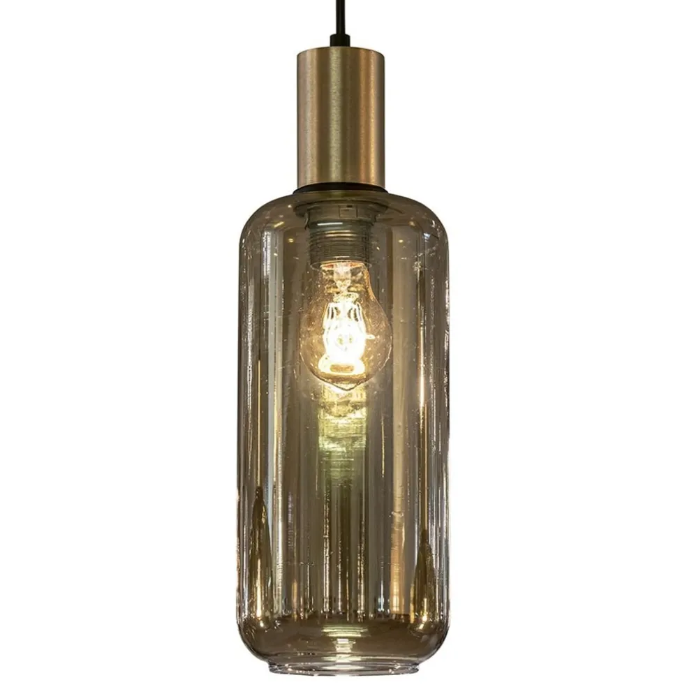 Sale Straluma Hanglamp Bounty 5L rond zwart/matgoud