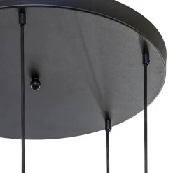 Sale Straluma Hanglamp Bounty 5L rond zwart/matgoud