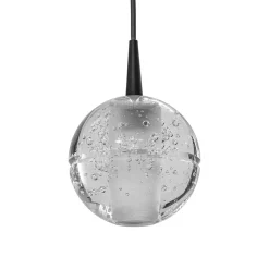 Outlet Straluma Hanglamp Bubbles 1L zwart/helder dtw