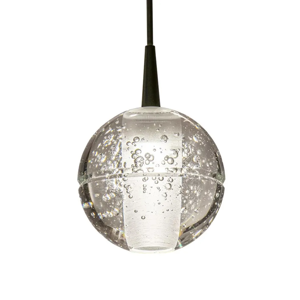 Outlet Straluma Hanglamp Bubbles 1L zwart/helder dtw