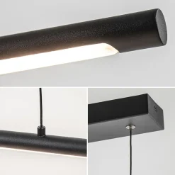 Hot Straluma Hanglamp buis 110cm zwart 3-step dim
