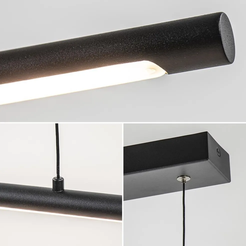 Hot Straluma Hanglamp buis 110cm zwart 3-step dim