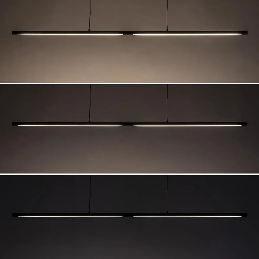 Hot Straluma Hanglamp buis 110cm zwart 3-step dim