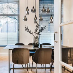 Sale Straluma Hanglamp Cambio 8L zwart + smoke glas