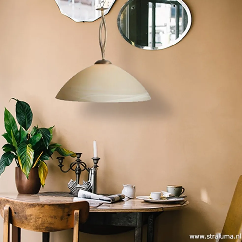 Hot Straluma Hanglamp Capri brons/Glas