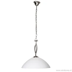 Discount Straluma Hanglamp Capri staal/glas woonkamer