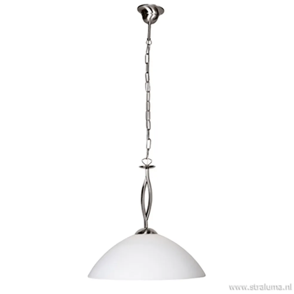 Discount Straluma Hanglamp Capri staal/glas woonkamer