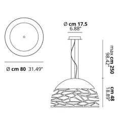Discount Straluma Hanglamp champagne 80 cm