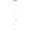 Fashion Straluma Hanglamp chroom/helder glas 3-lichts