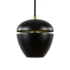 Shop Straluma Hanglamp Claire 1L zwart/matgoud