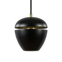 Shop Straluma Hanglamp Claire 1L zwart/matgoud
