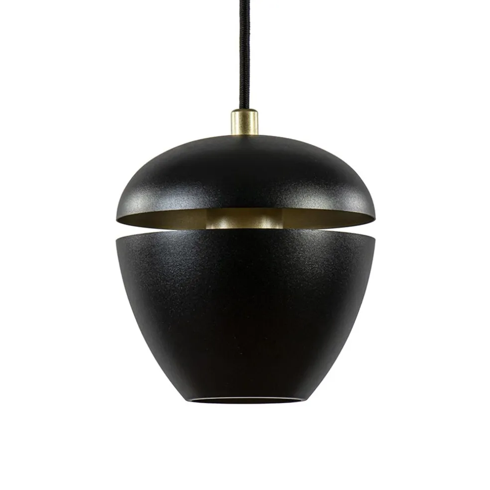Shop Straluma Hanglamp Claire 1L zwart/matgoud
