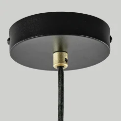 Shop Straluma Hanglamp Claire 1L zwart/matgoud